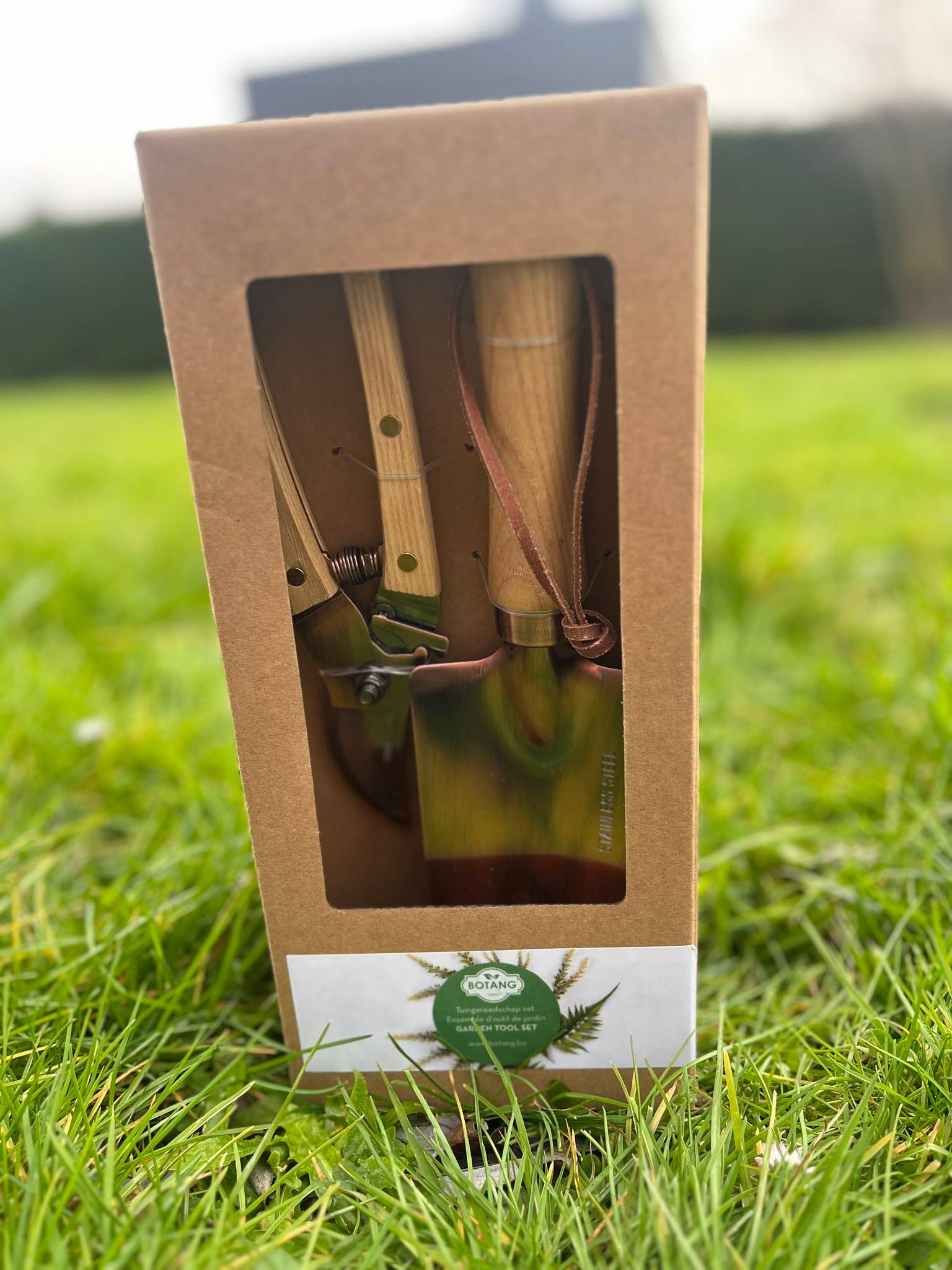 Botang - Wholesale Garden tool - 2-piece copper plated set, garden shovel & pruner1