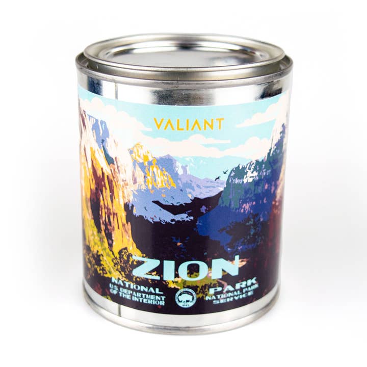 Bougie du parc national de Zion pour la vente par We Geek Together