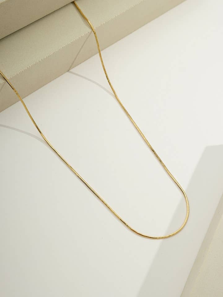 Grove Ketting Slang - 1,1mm Breed | Snelle Verzending voor wholesale door Bossaglam Jewelry