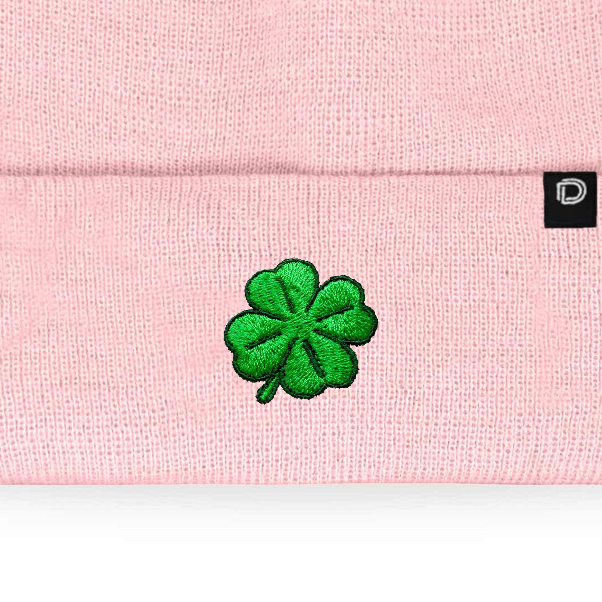 Dalix - Wholesale Beanie - Women's - Dalix Embroidered Clover Beanie Cap Cuffed Knit Hat Women59