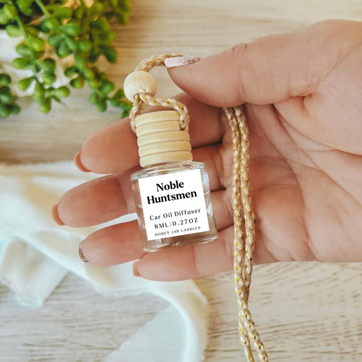 Honey Jar Creations - Wholesale Car Freshener - Unisex - Hanging Car Diffusers | Noble Huntsmen | Made in USA1