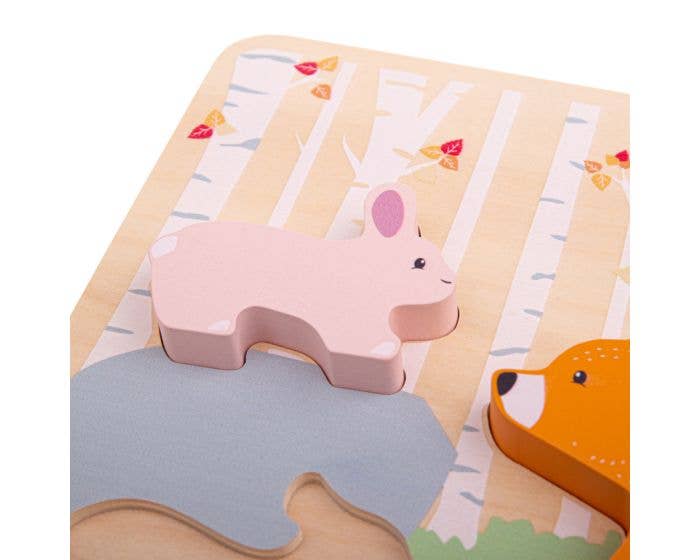 Bigjigs Toys - Wholesale Puzzle - Kids - Woodland Chunky Puzzle1