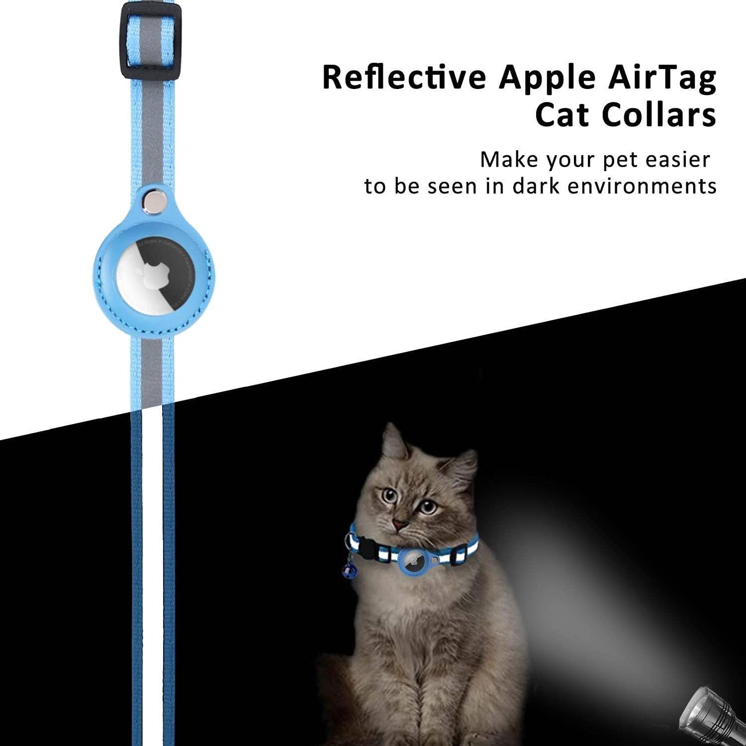 VIGOR – wholesale Pet collar – Cat – Multi Purpose Airtag Holder Cat Collar Breakaway Adjustable7