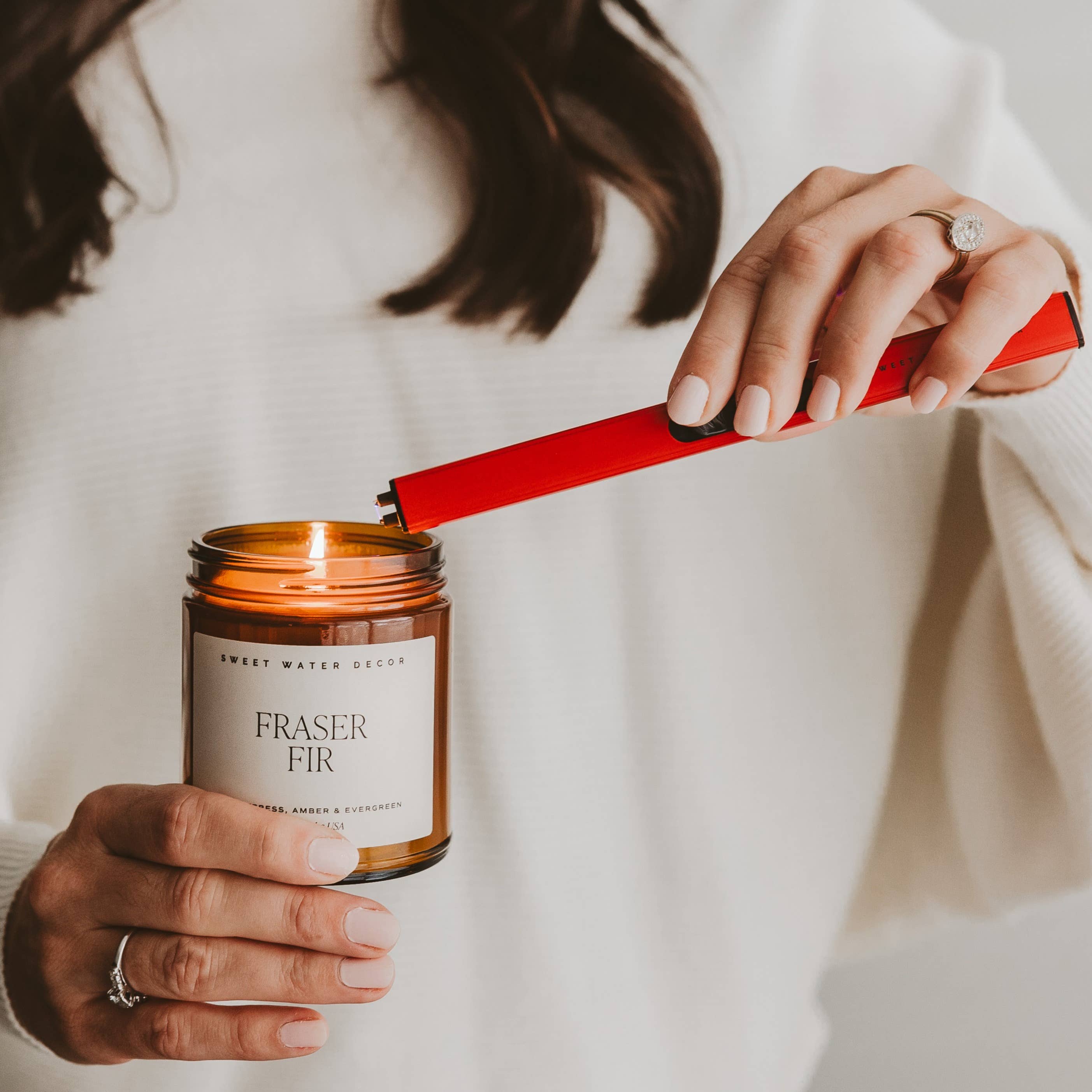 Sweet Water Decor - Wholesale Lighter - Red Rechargeable Electric Lighter - Home Decor2