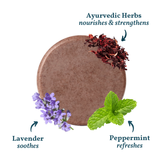 Indo Naturals – wholesale Schampopuck/Schampo i fast form – HERBAL REFRESH: Schampo - Probiotisk tvålstång1