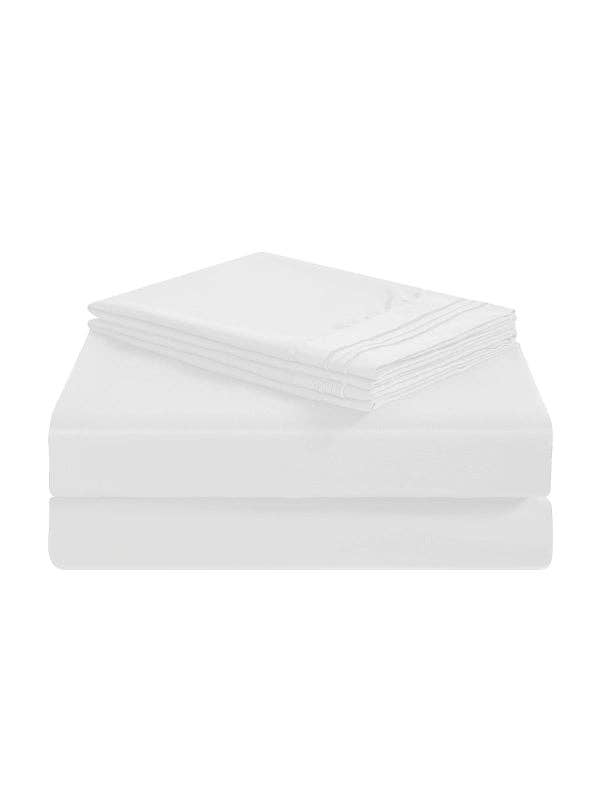 Okao Home Goods - Wholesale Bedding Pillowcase/Sham - White Bamboo Pillow Cases Sets - Soft & Cool Best Bamboo Pillowcase Set2