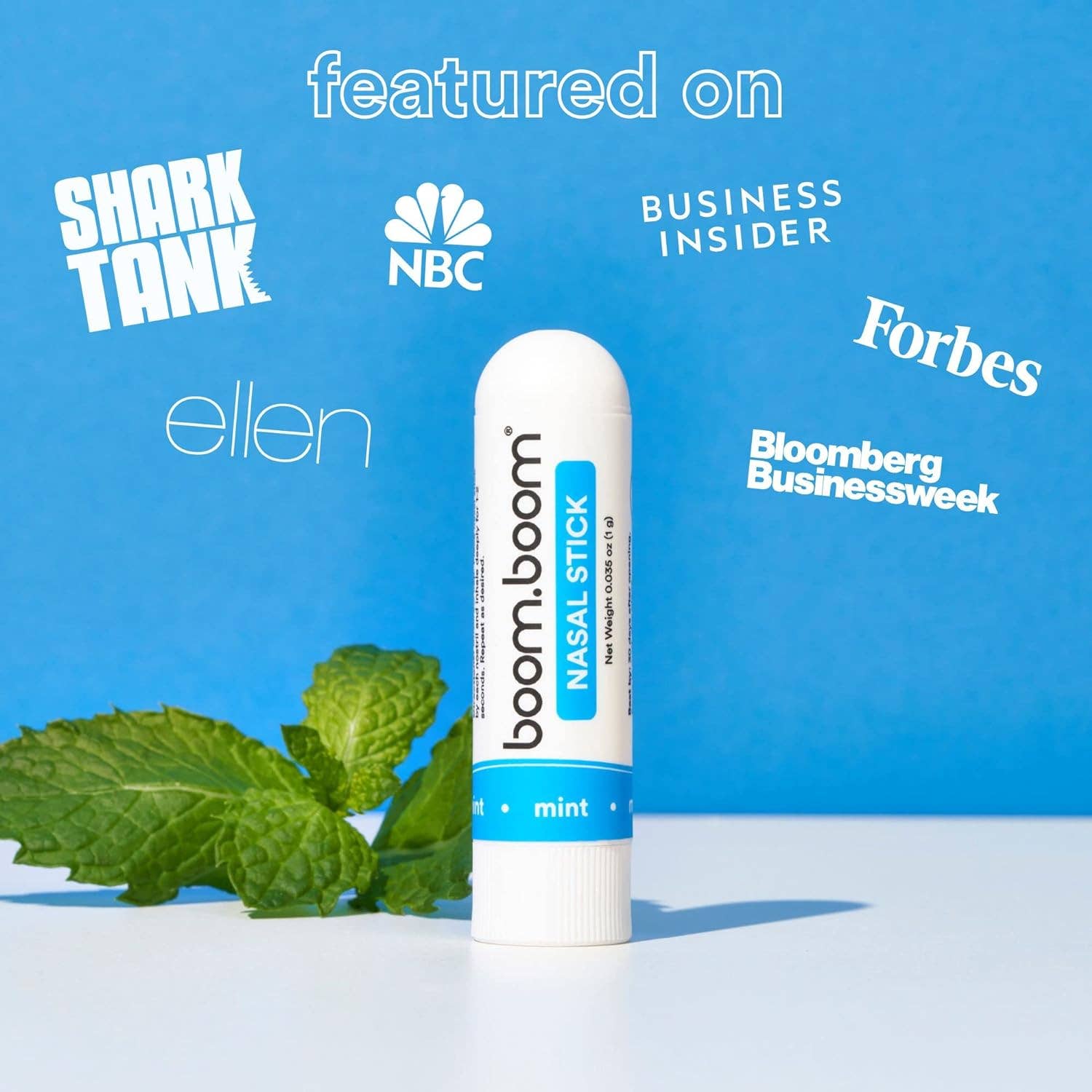 BoomBoom - Vente Bonbons à la menthe - Pack de 3 sticks nasaux Menthe1