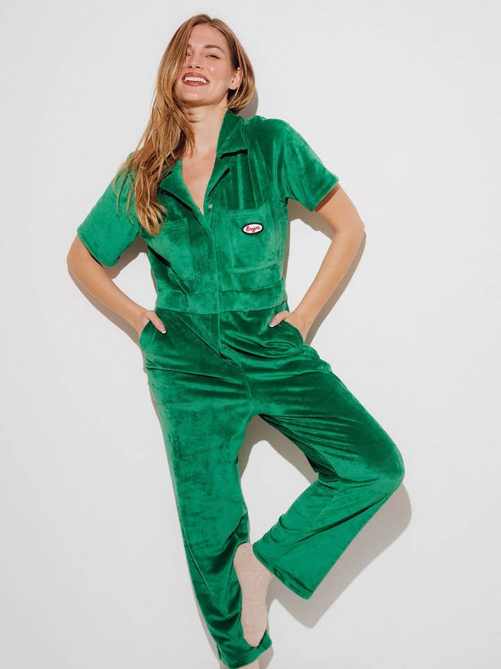 Women's - Aprés Velour Jumpsuit for wholesale by ENZOS Inactive Wear