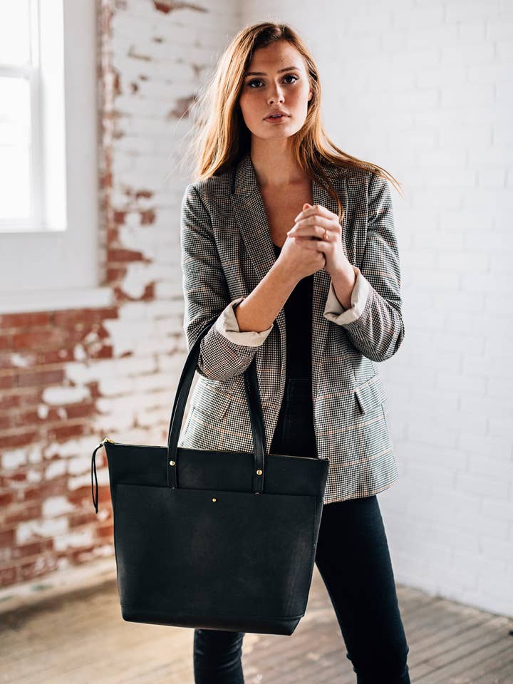 Classic Tote-Black for wholesale by LIZ RIDEN