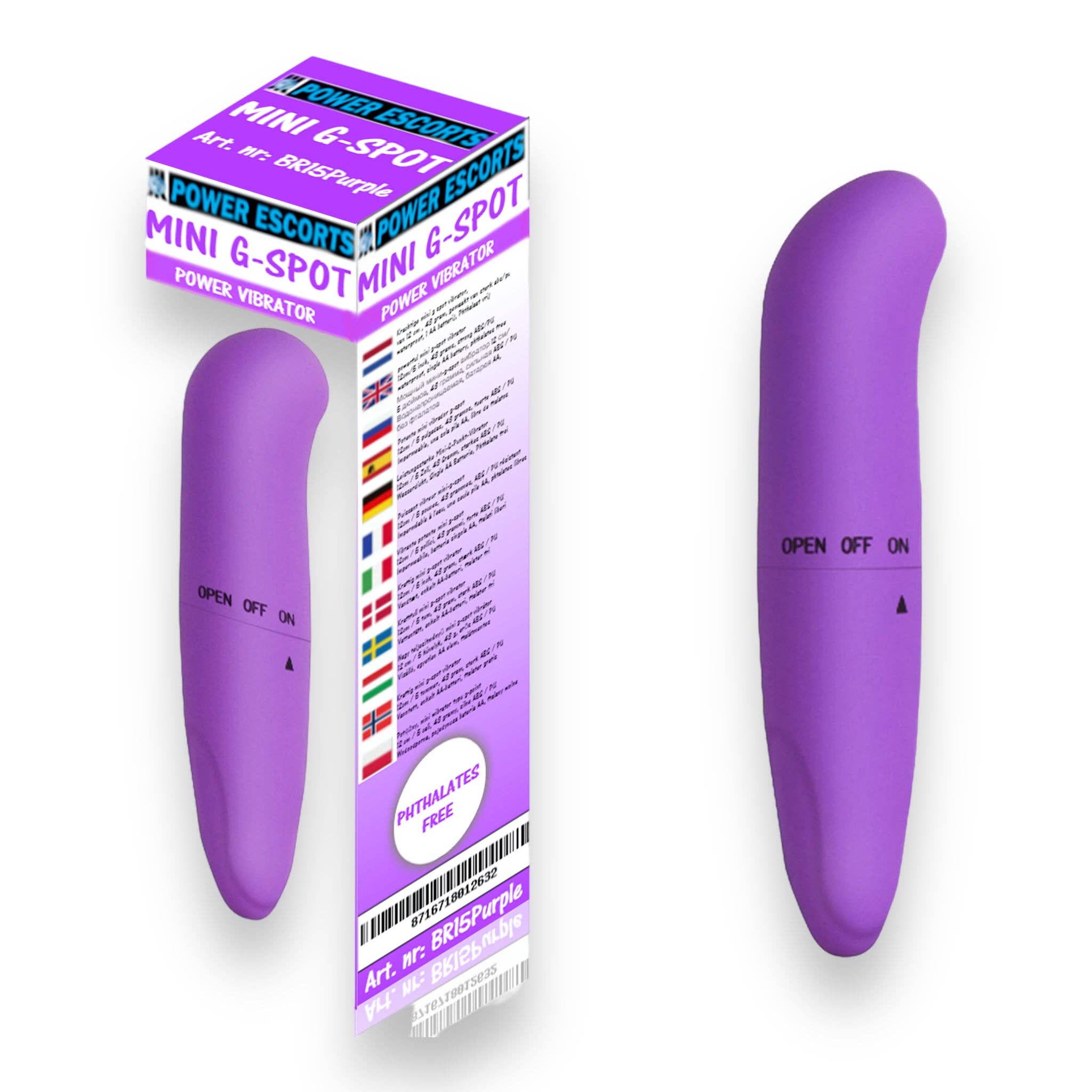 Kinky Pleasure - Vente Sex toys - Power Escorts - BR15 - Mini vibromasseur point G - 5 couleurs12