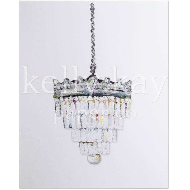 Art Print | Tiered Chandelier for wholesale by Kelly Kay Paper Co.