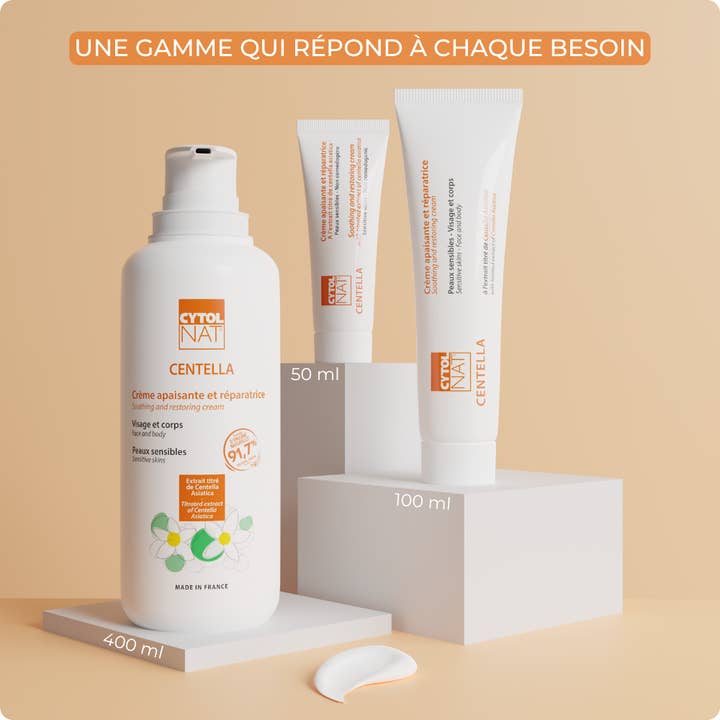 Laboratoires Cytolnat - Wholesale Healing Salve/Balm/Cream - CYTOLNAT - Centella Soothing and Repairing Cream - 50ml3