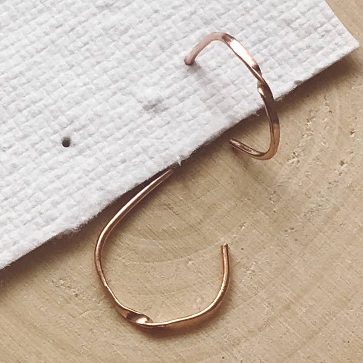 Dainty Twist Hoop Earrings for wholesale by Orchha Jewels