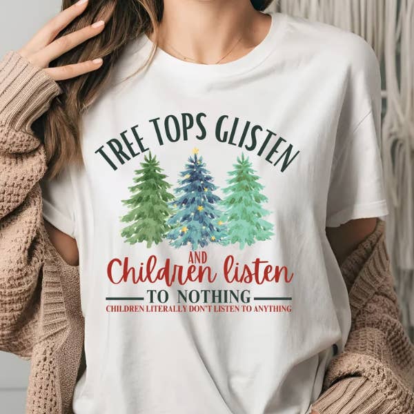 Tree Tops Glisten Graphic T-shirt voor wholesale door Sunflower Designs