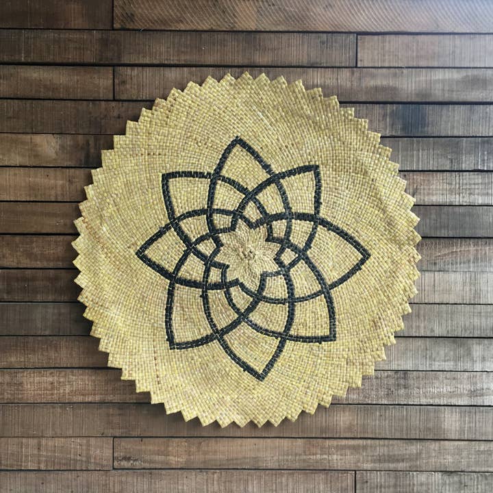 Kuta Round Mat - Small Senikau Bold for wholesale by Rise Beyond the Reef