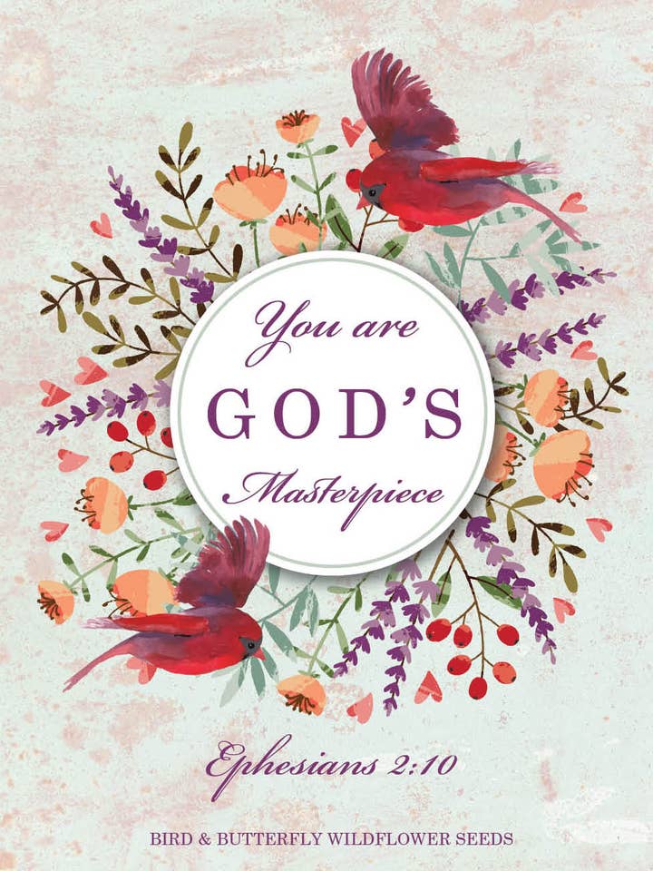 God's Masterpiece - Bird & Butterfly Wildflower Mix Seed Packets for wholesale by Bentley Seed Co.