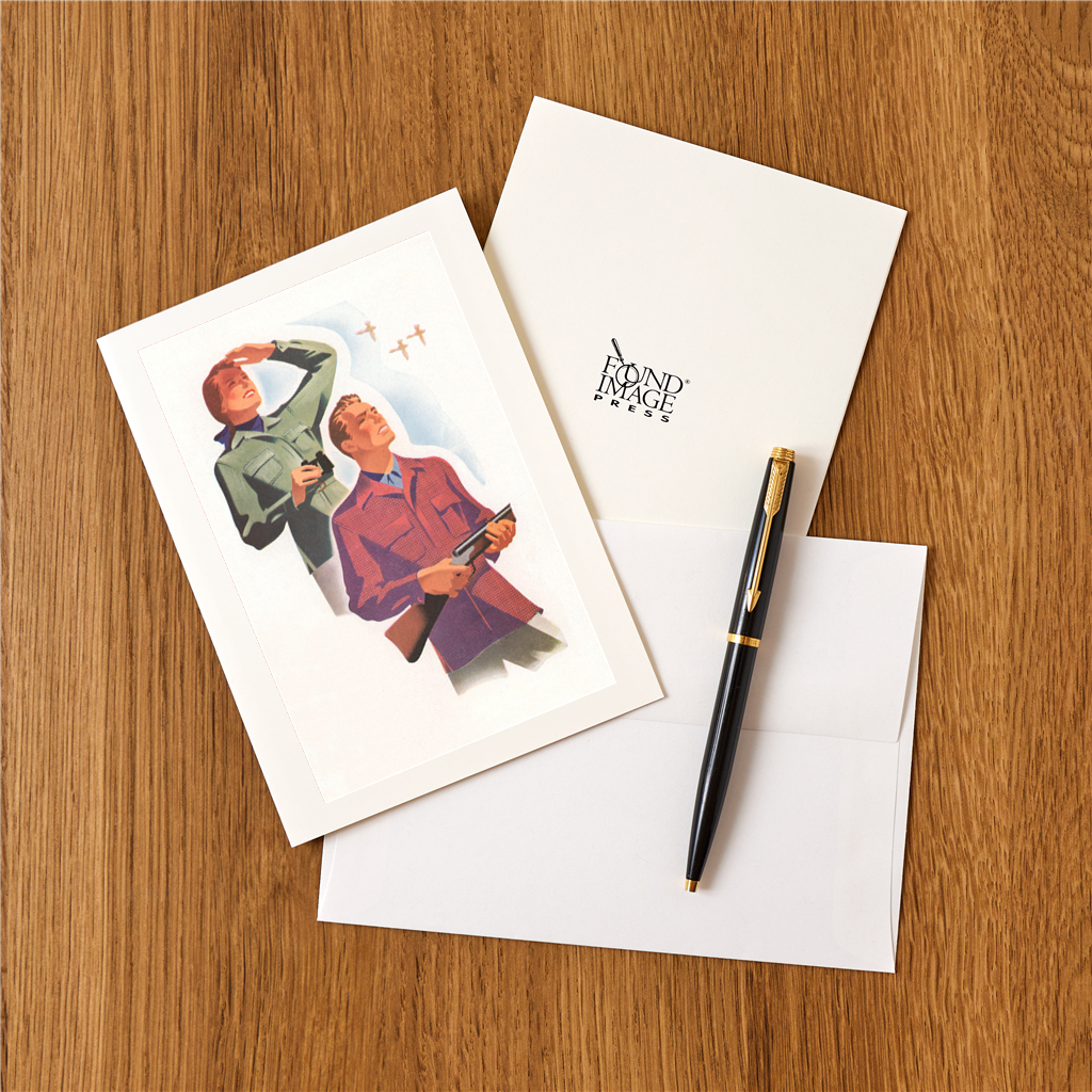 Found Image Press - Wholesale Stationery/Notecard Set - Greeting Card FN-369 Well Dressed Hunters1
