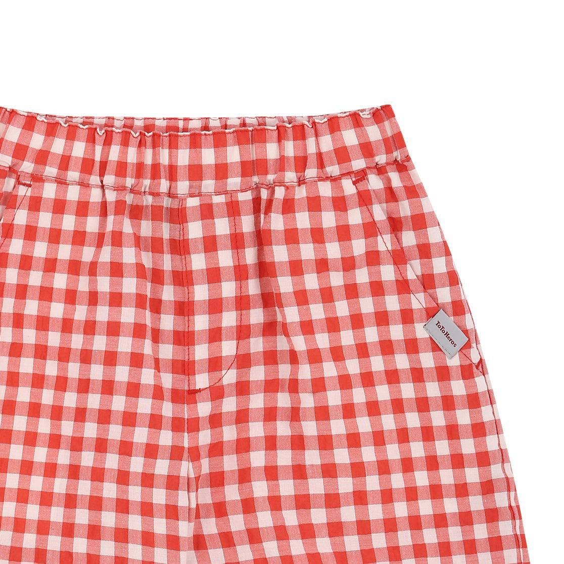 ToTo Heros - Wholesale Shorts - Kids - Gingham Check Pull-On Summer Shorts10