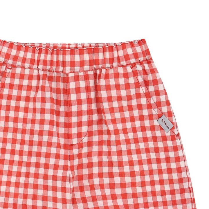 ToTo Heros - Wholesale Shorts - Kids - Gingham Check Pull-On Summer Shorts10