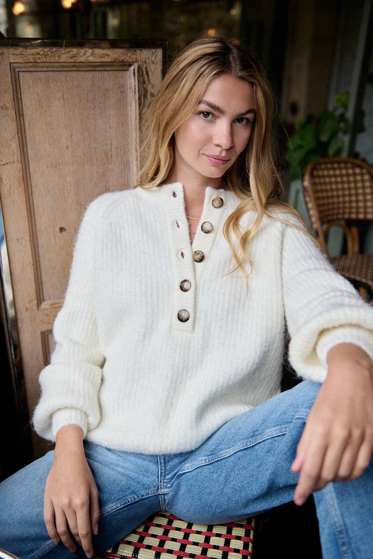 Nathael Paris - Wholesale Knit Sweater - Women's - Loose alpaca and wool sweater5