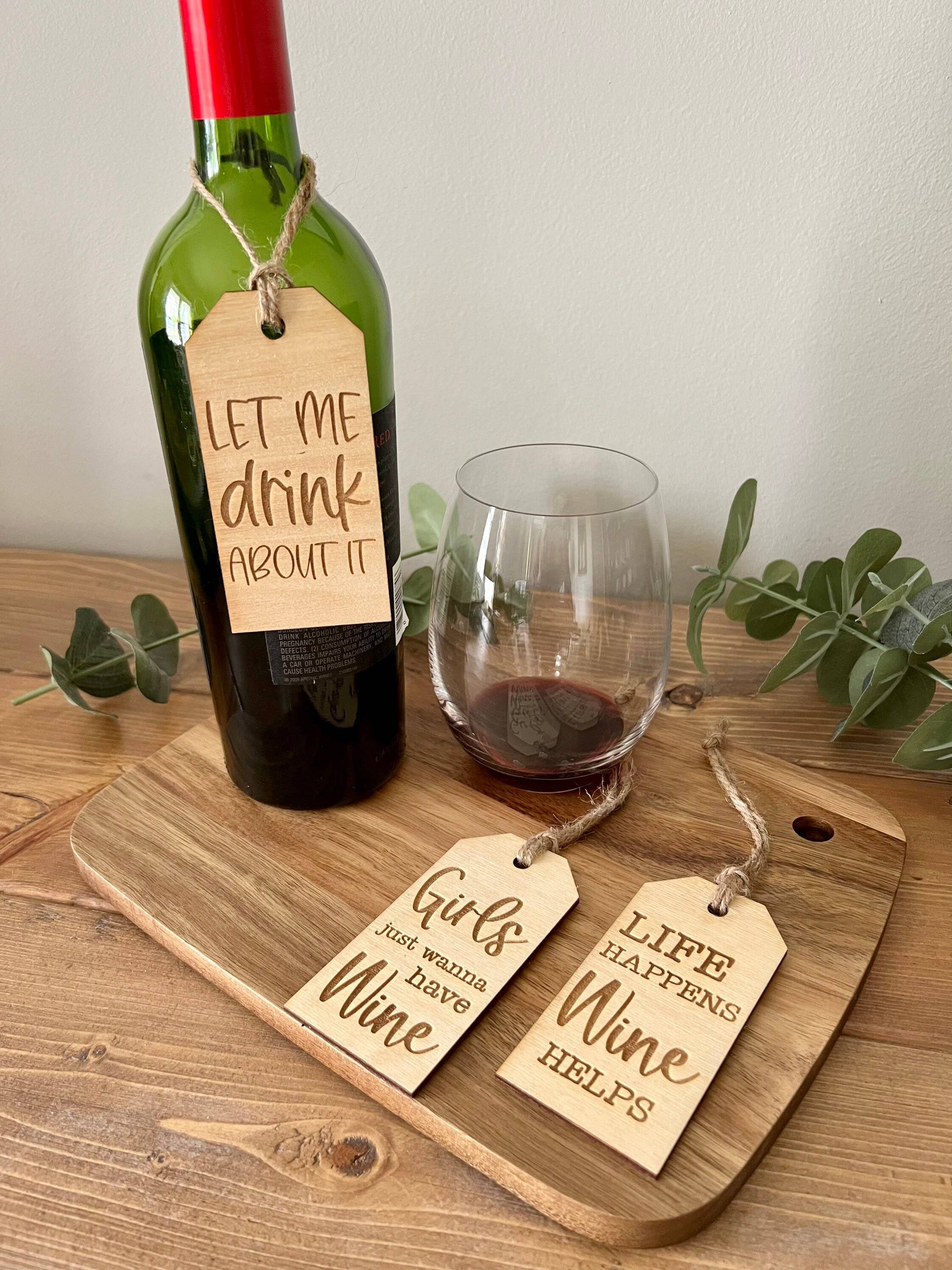 knocks on wood - Wholesale Gift Tag - Gift Tags For Wine Bottle Tags Wine Gift Tags Reusable Gift1