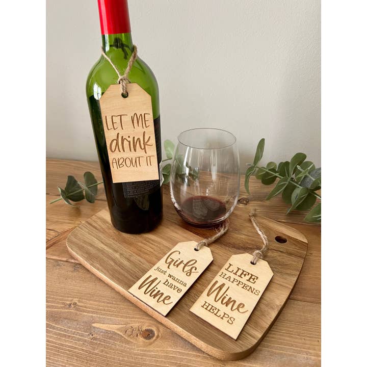 knocks on wood - Wholesale Gift Tag - Gift Tags For Wine Bottle Tags Wine Gift Tags Reusable Gift1