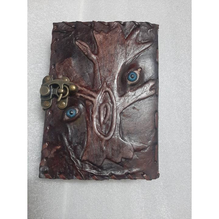 Jay mataji Handicrafts - Vente Journal intime - Journal Tree of Life en cuir véritable - Carnets en cuir véritable œil1