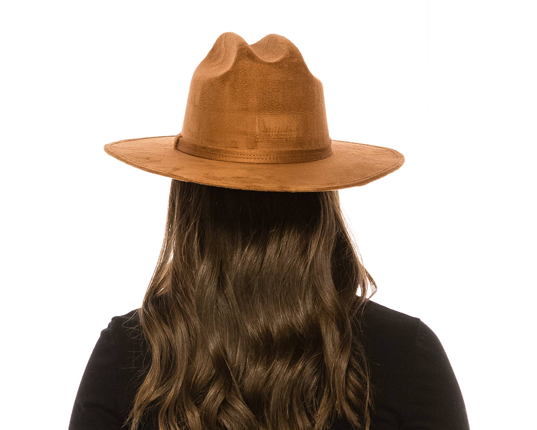 DNMC - Wholesale Fedora - Women's - Flat Brim Western Rancher Hat - Premium Vegan Suede11