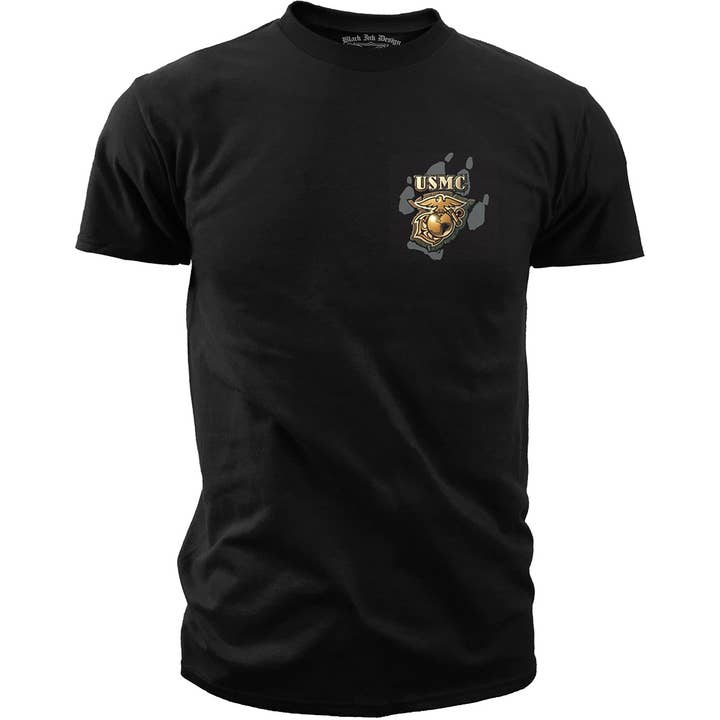7.62 Design - Wholesale Screen Printed T-Shirt - Men's - USMC Release the Dogs of War - Black Ink Design T-Shirt