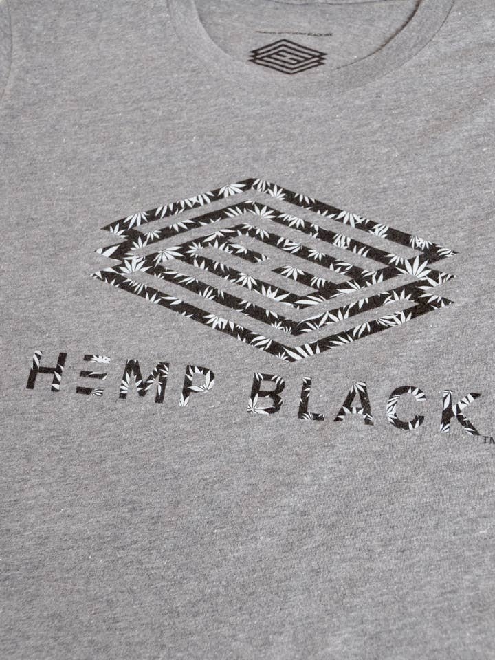 Maglietta con logo mimetico per la vendita all'ingrosso da parte di Hemp Black