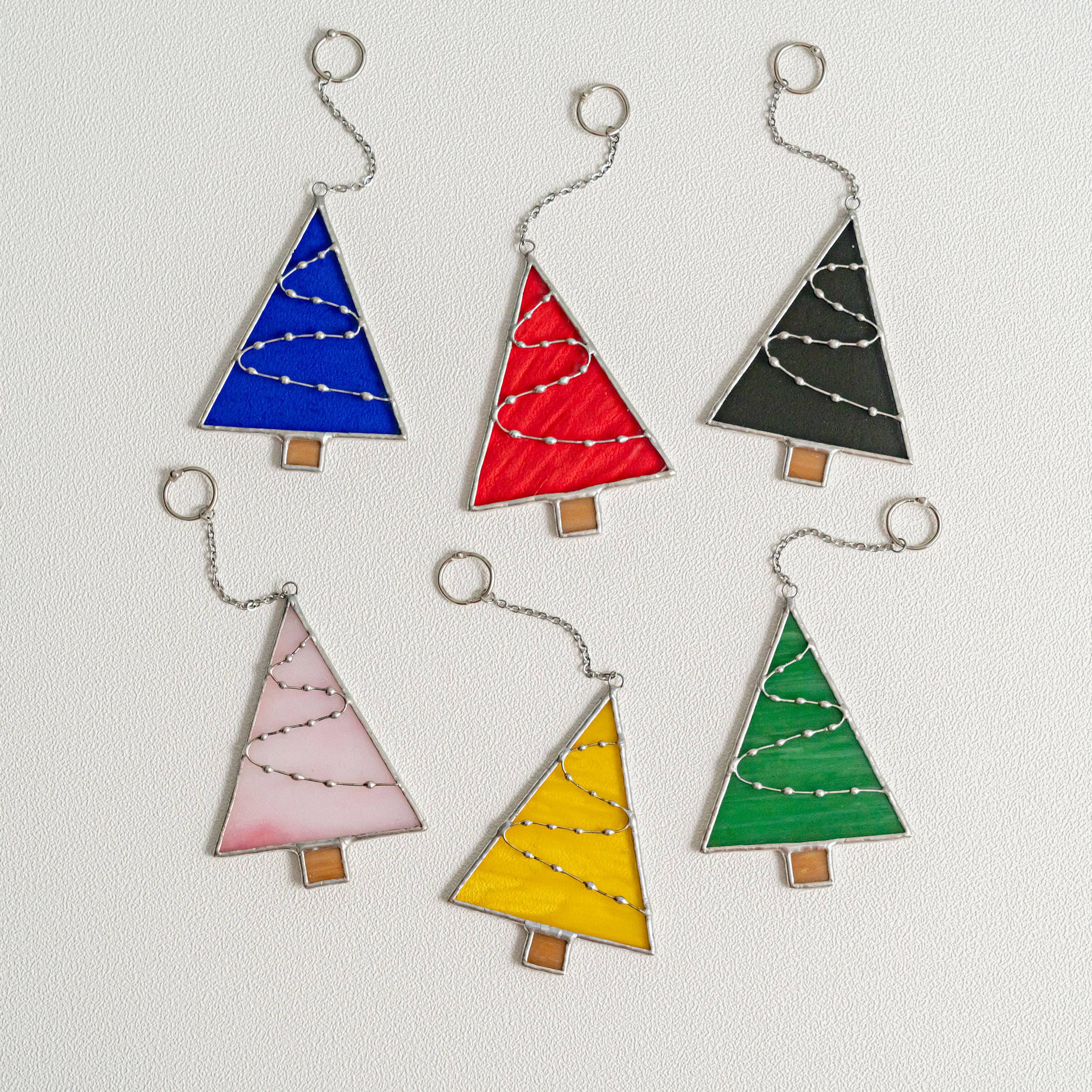 MondoBellissimo - Vente Attrape-soleil - Ornements de sapin de Noël en vitrail pour décoration de fête F9110