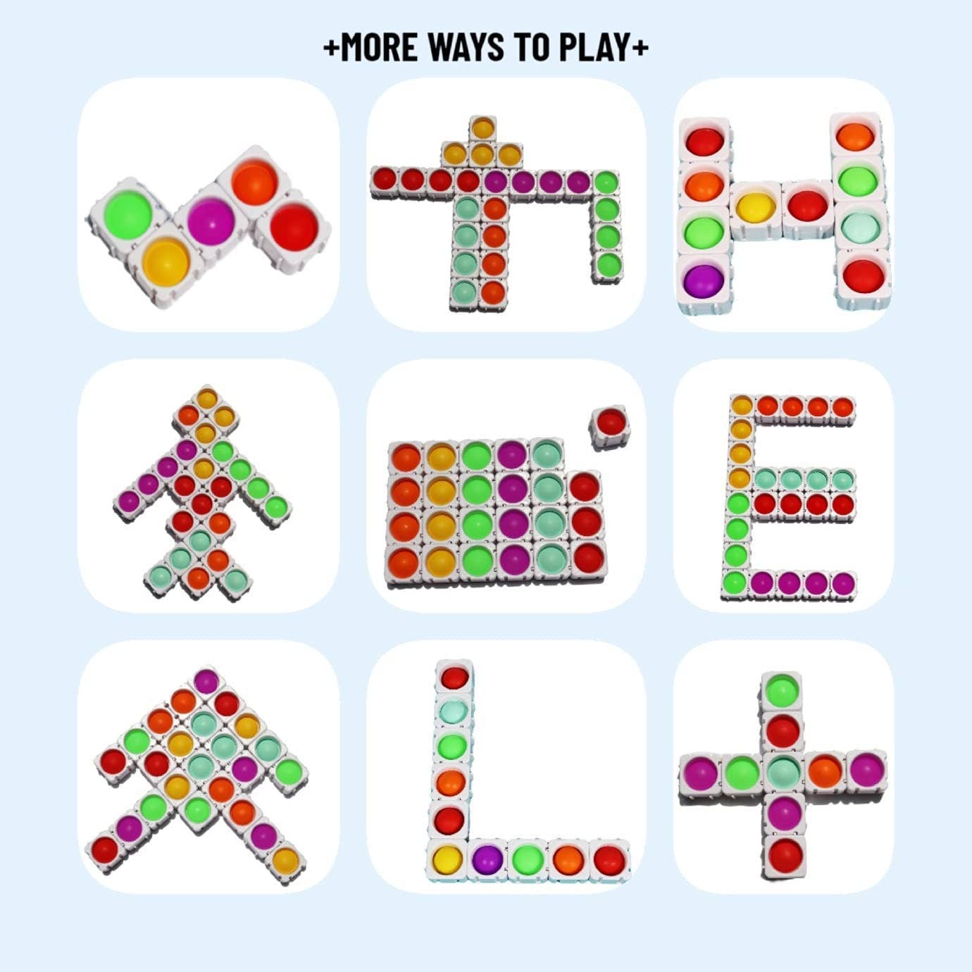 Fidget Toys Plus - Wholesale Fidget Toy - Kids - Popper blocks (set of 20)3