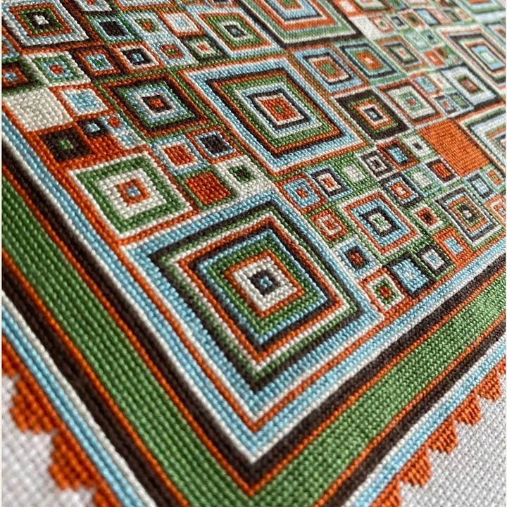 Mindfulnice - Wholesale DIY Craft Kit - Granny Square Counted Cross Stitch Pattern with Instructions8