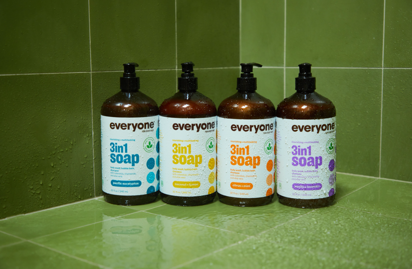 EO + Everyone - Wholesale 2-in-1 Shampoo & Body Wash - Coconut + Lemon 3in1 Soap 32 oz Case Pack of 63