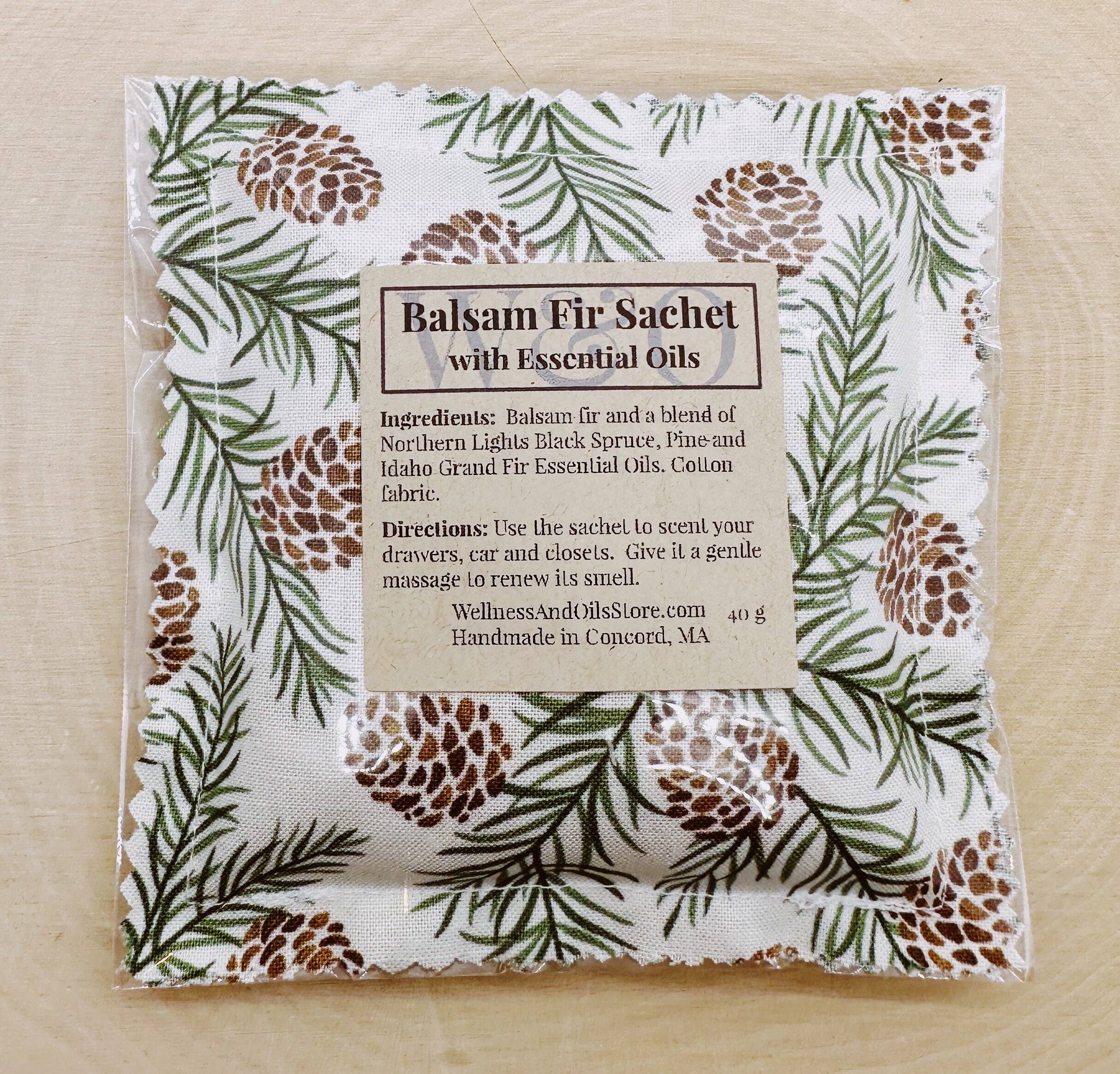 Wellness & Oils - Wholesale Sachet - Balsam Fir Sachet Infused with Essential Oils- Evergreen3