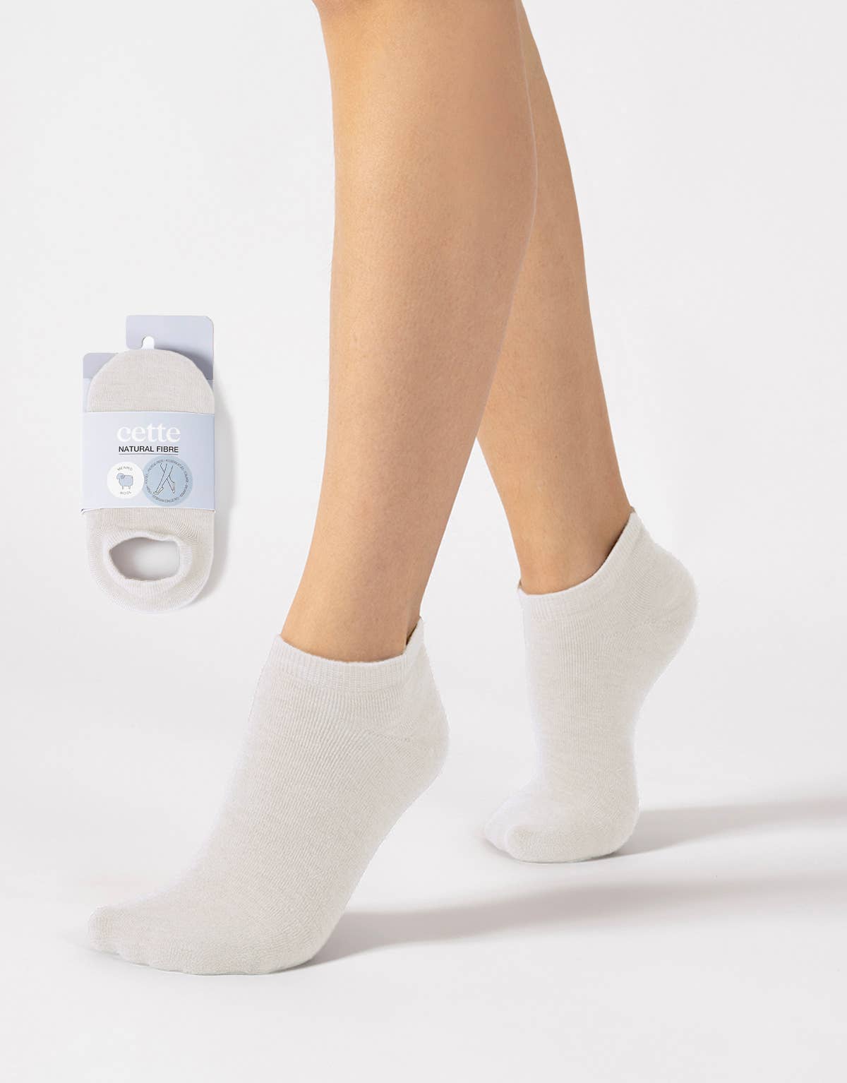 Cette – wholesale Strumpor - Unisex – Cette merinoull 'footies' - osynliga träningsstrumpor för värme och komfort5