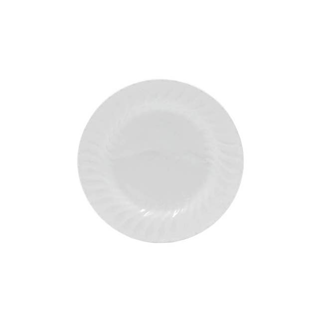 Lynns - Wholesale Bowl - *Elegant 8¼-Inch Porcelain Soup Plate with Rippled Swirls0