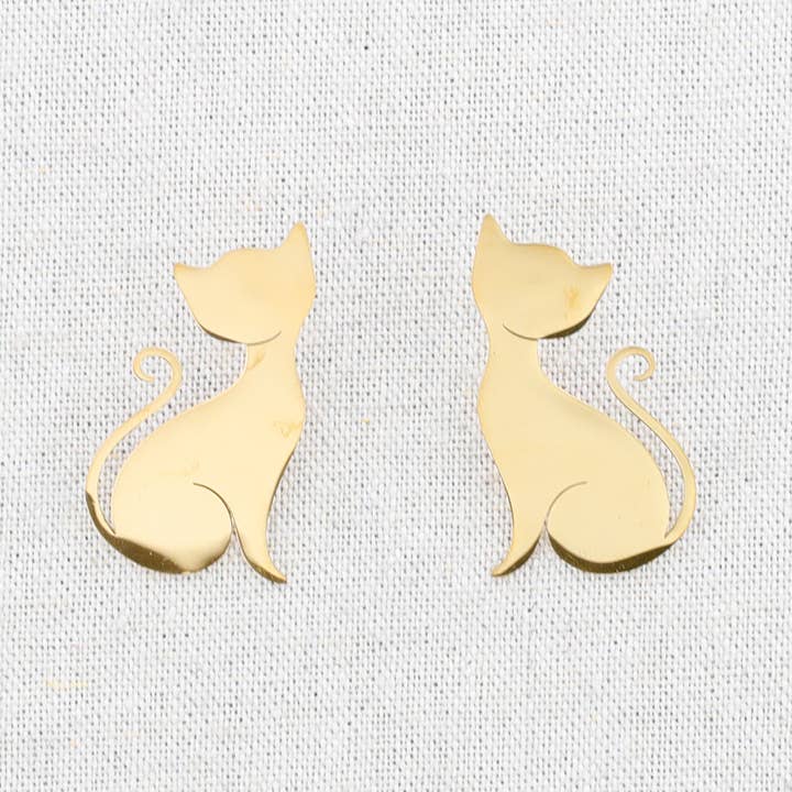 Sonata - Wholesale Snap Jewelry - Kitty Steel Earrings0