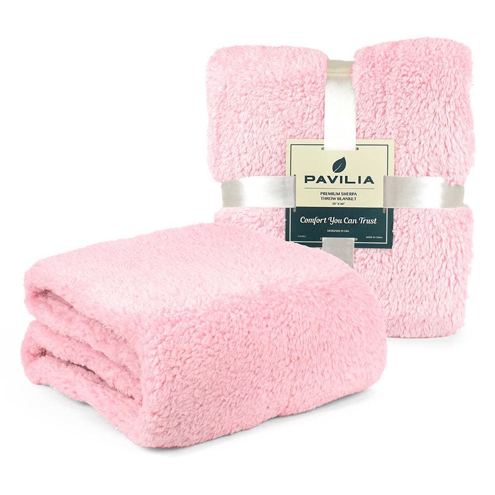 Pavilia - Wholesale Throw Blanket - Plush Shaggy Sherpa Blanket96