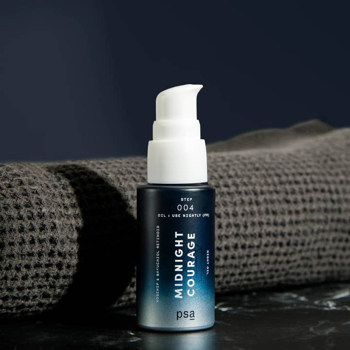 Purposeful Skincare for All - Wholesale Facial Oil - MIDNIGHT COURAGE Bakuchiol Retinoid Night Oil1