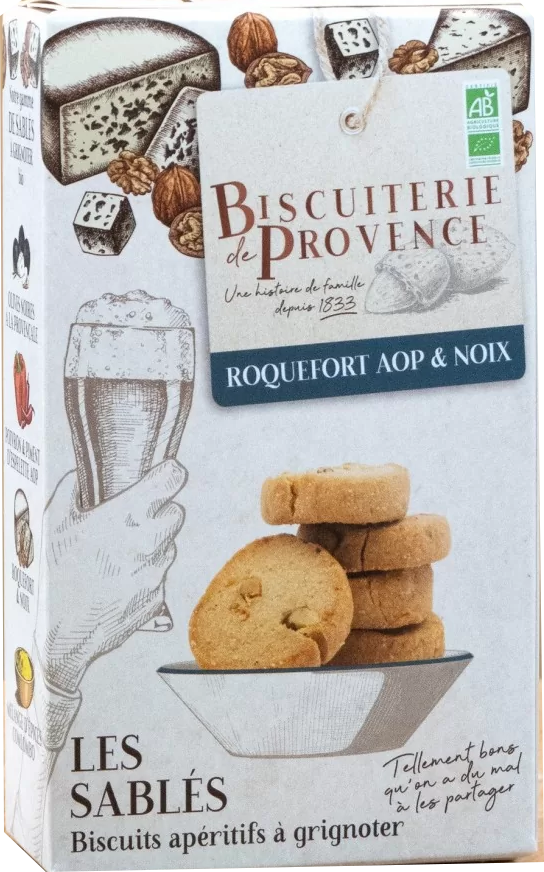 French Feast - Wholesale Cookie - Bisc de Provence · Roquefort & chestnuts savory biscuits0