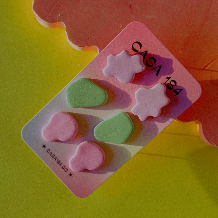 Tres Stud Pack - Polymer Clay Earring Stud Pack Mix n Match for wholesale by Casa 184