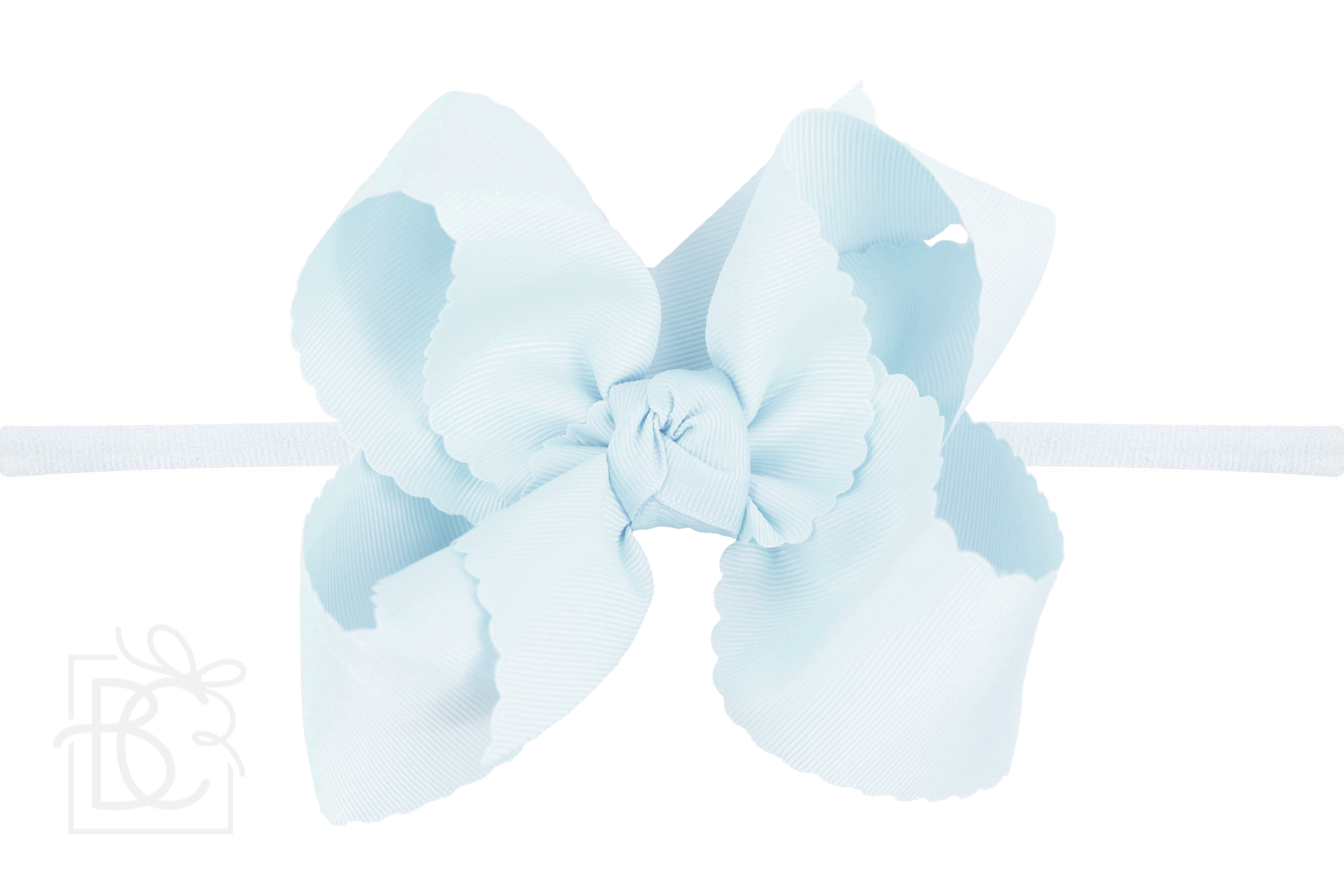 Beyond Creations, LLC - Venta al por mayor Cinta para el pelo - Niños - DIADEMA TIPO PANTIMEDIAS DE NAILON DE 1/4 PULGADAS CON LAZO EN EL BORDE FESTONEADO45