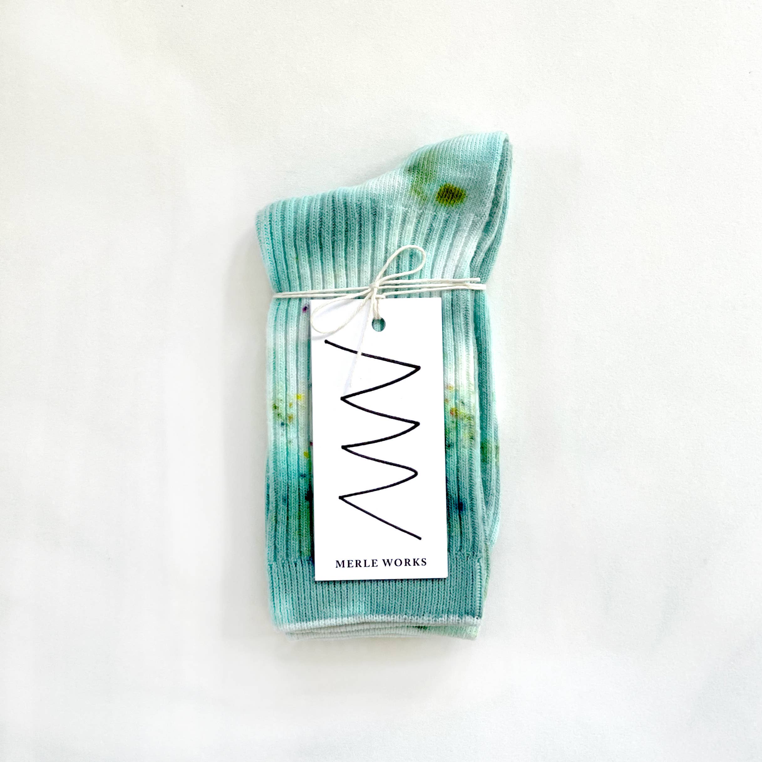 Merle Works - Vendita all'ingrosso Calzini - Unisex - Calzini Eleganti Tinta Unita Malachite2