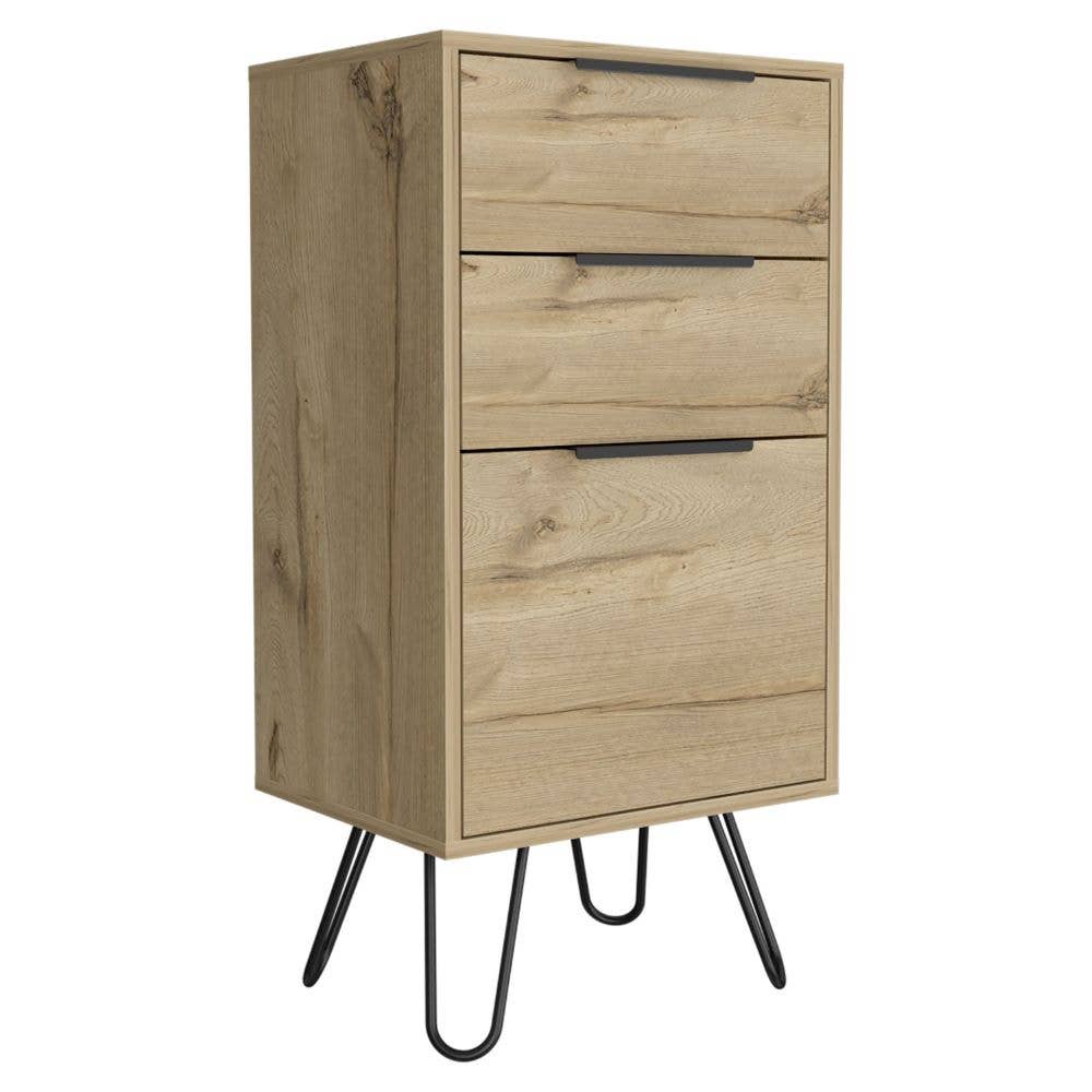 Treevol Furniture - Wholesale Bedroom Furniture - Skyoner Dresser, Hairpin Legs, Light Oak Finish4