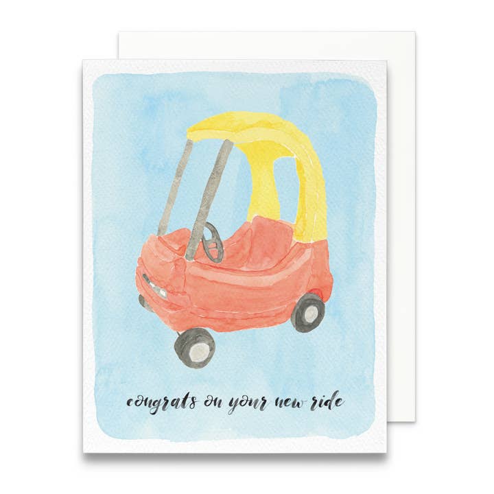 Gert & Co - Wholesale Baby Card - Congrats on Your New Ride Greeting Card | Baby Shower Card3