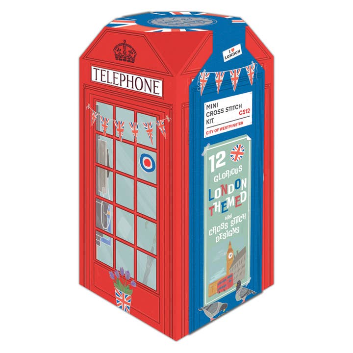 Kit Mini Punto Croce Sew & So On, 12 Mini Design di Londra per la vendita all'ingrosso da parte di West Design Products