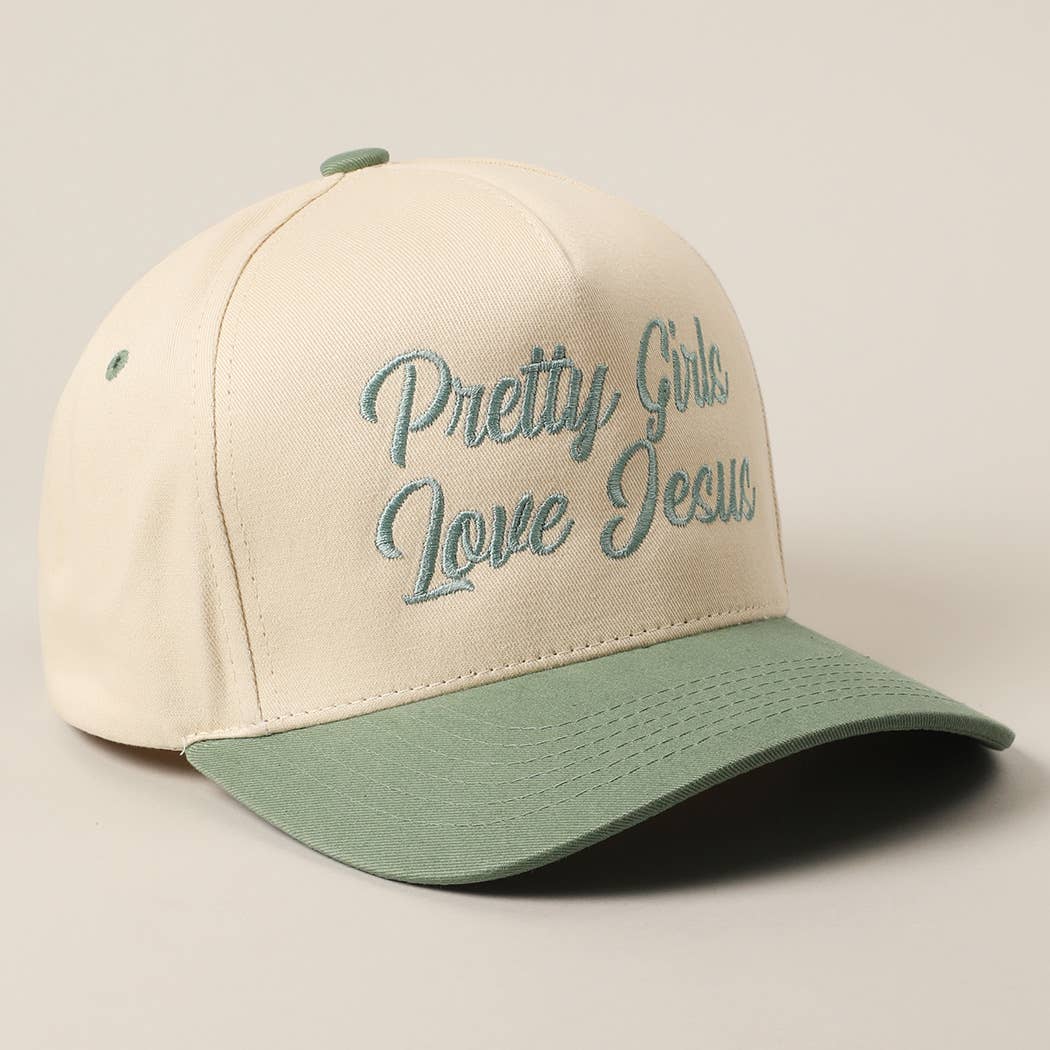 Fashion City - Vente Casquette de camionneur – femme - Casquette de camionneur brodée "Les jolies filles aiment Jésus"19