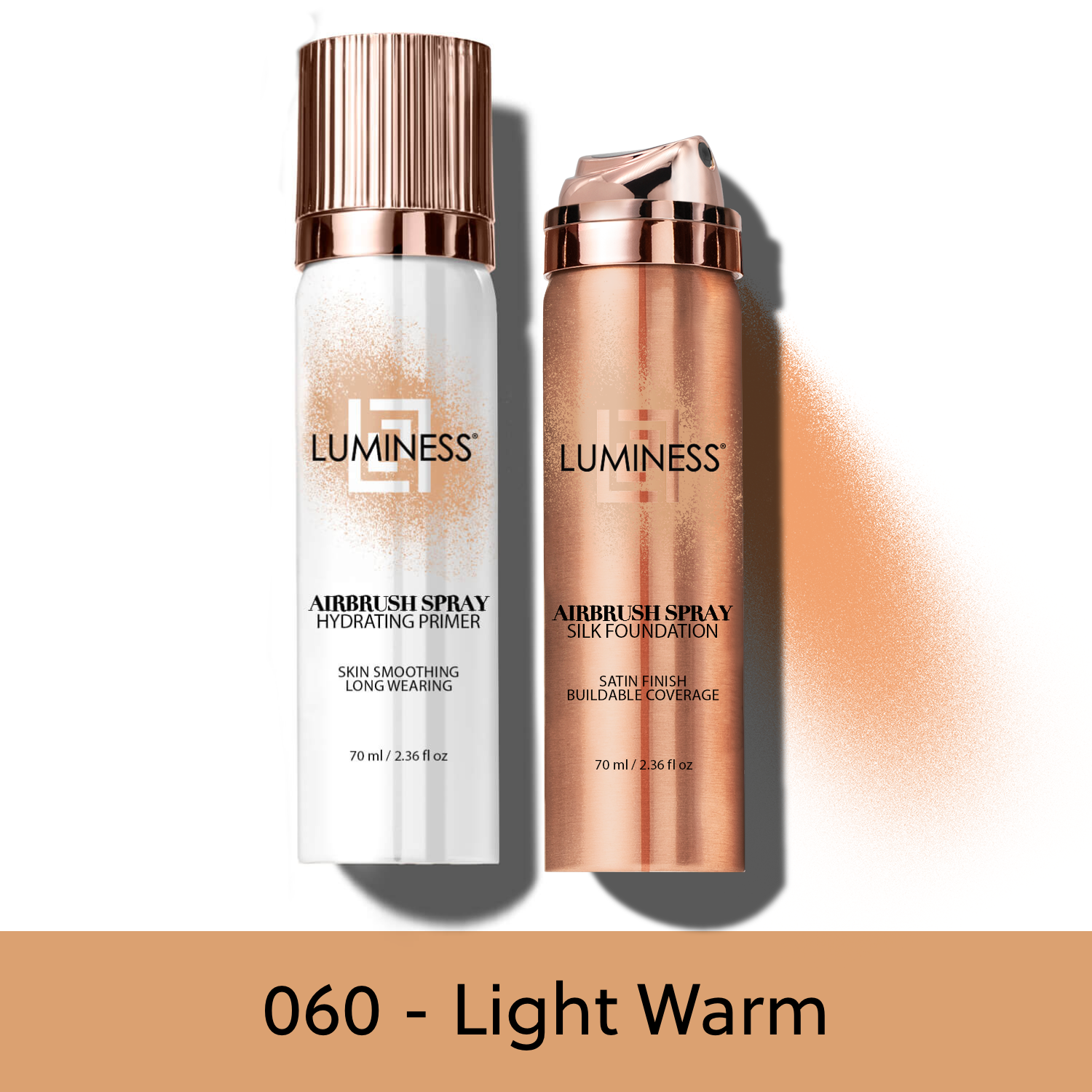 LUMINESS - Wholesale Face Makeup Primer - Airbrush Spray Silk Foundation & Hydrating Primer Kit5