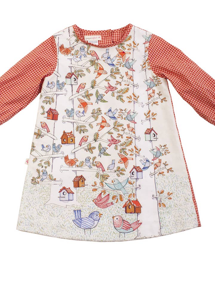 Das Kuckucksholz A-Kleid für den Großhandel von PaperGirl Collection